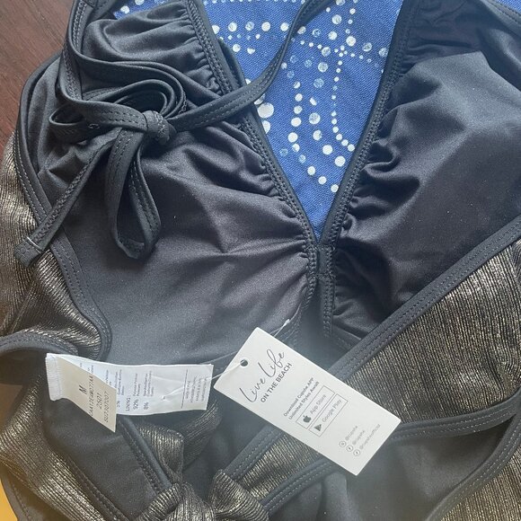 NWT Glisten Up Halter One-Piece Swimsuit - Picture 12 of 13